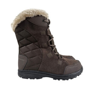 Columbia Winter Boot Ice Maiden II Womens 6.5 Waterproof Insulated Cordovan